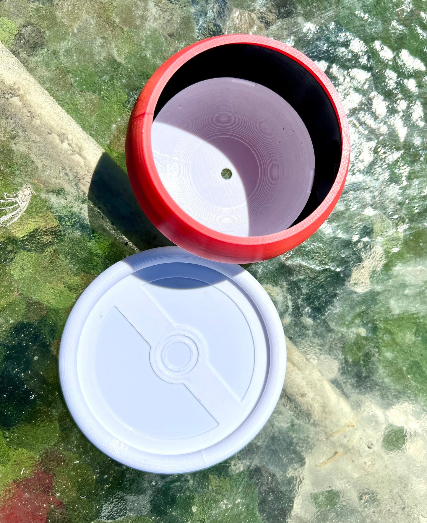 Custom Pokeball Planter with Drip Tray | 4, 6, 8, 10 inches | Succulents Herbs Flowers Houseplants | Indoor or Outdoor | Farm Tested