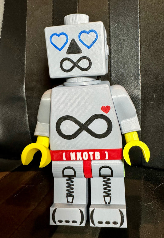 New Kids On The Block - NKOTB Blockhead Love - Minifig Robot - 8.5” Tall