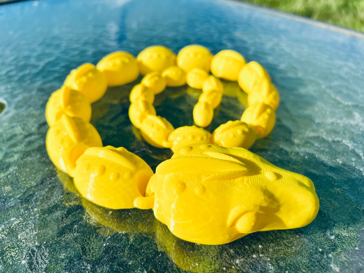 Fun Flexible Snake | 30 inch | 3D Printed | Fidget Sensory Toy | Articulated Desktop Display | Many Colors Available | Authorized Seller