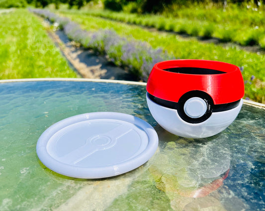 Custom Pokeball Planter with Drip Tray | 4, 6, 8, 10 inches | Succulents Herbs Flowers Houseplants | Indoor or Outdoor | Farm Tested