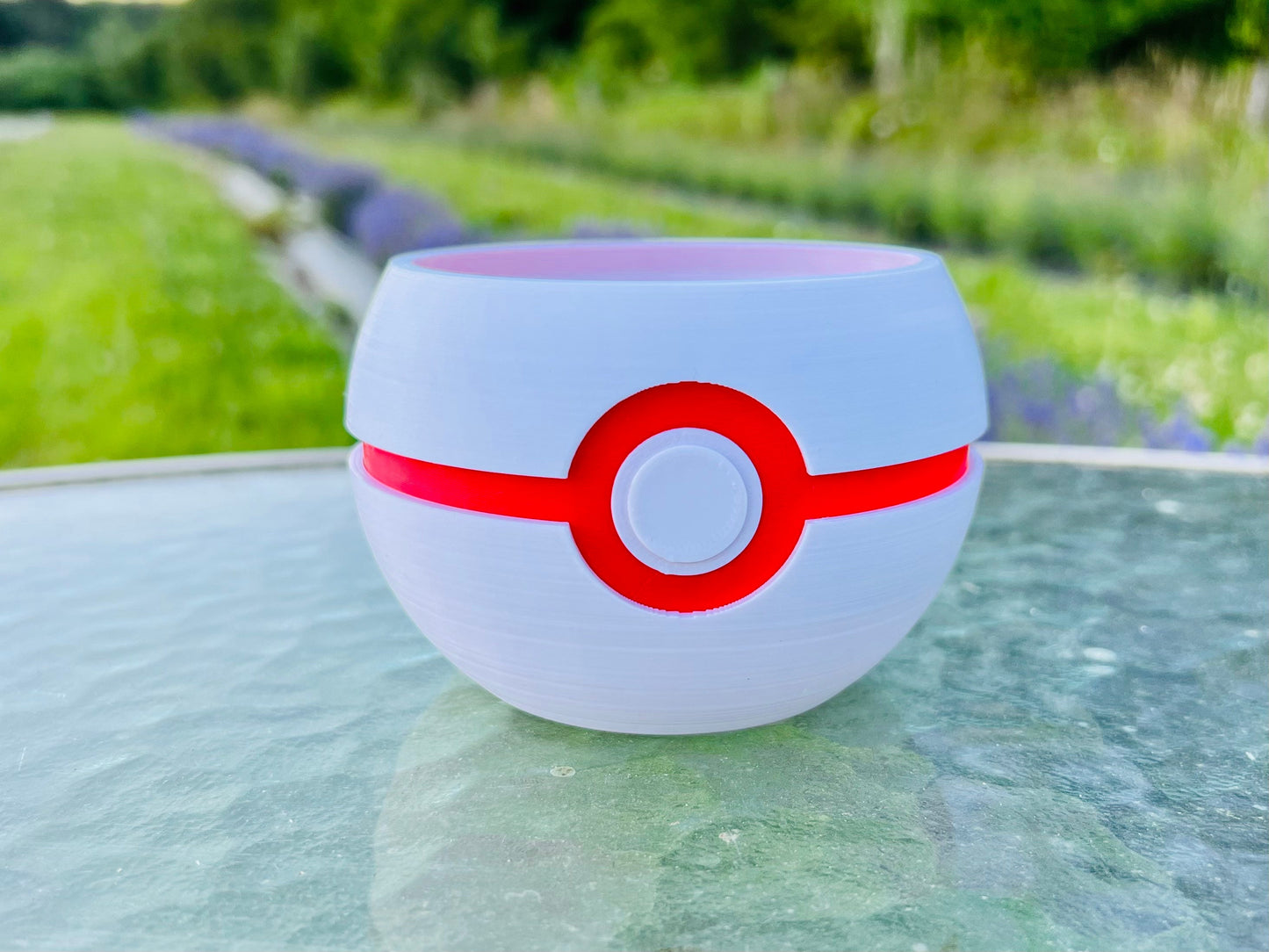 Pokeball Styled Planter  | 4 - 6 - 8 - 10  inches | Succulents Houseplants Outdoor Flowers | 3D Printed | Supports Small Farms