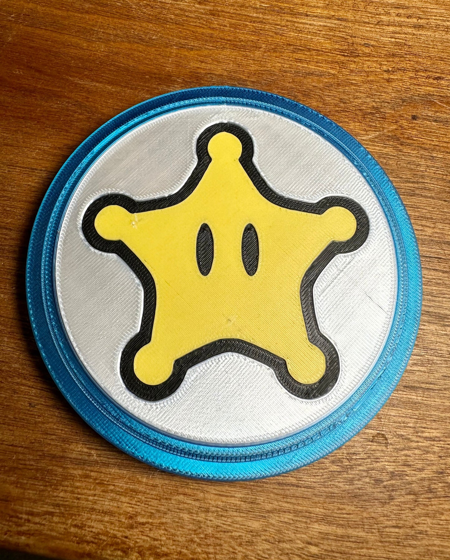 OVERSIZED Novelty Nintendo Super Mario Bros Inspired Coasters and Green Hills Storage Bin 3d Printed - 5 inch diameter -New Characters!