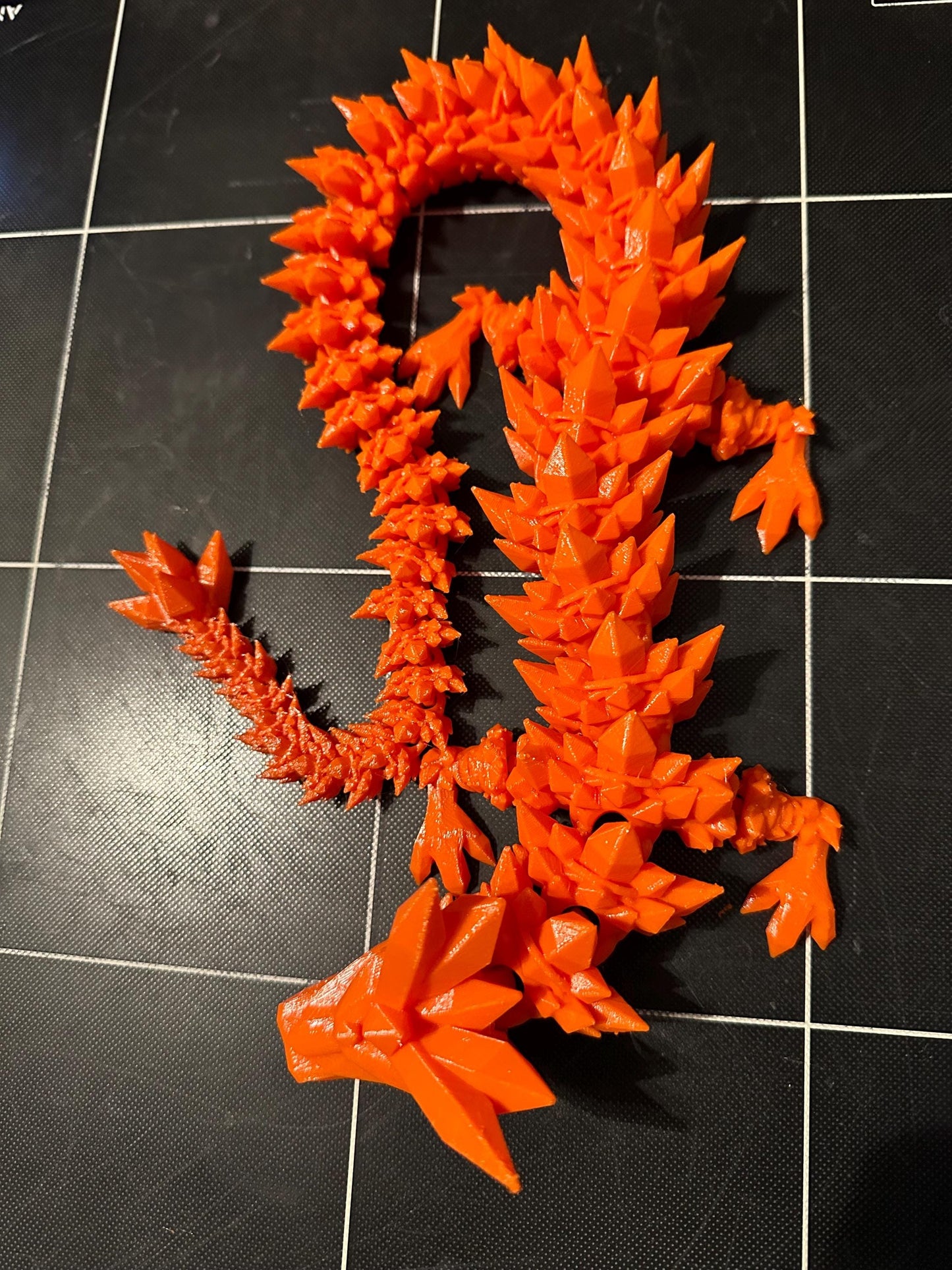 Articulated Crystal Dragon 24 inches 3D Printed, Fidget Sensory Toy, Display Item, Many Colors Available. TikTok sensation, Desktop Display