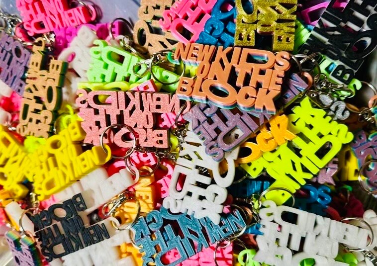 New Kids on the Block -NKOTB- Earrings - 3D Printed - Various Colors - Great Blockhead Gift - 1 Pair - Cruise and Tour Idea - Vegas Baby