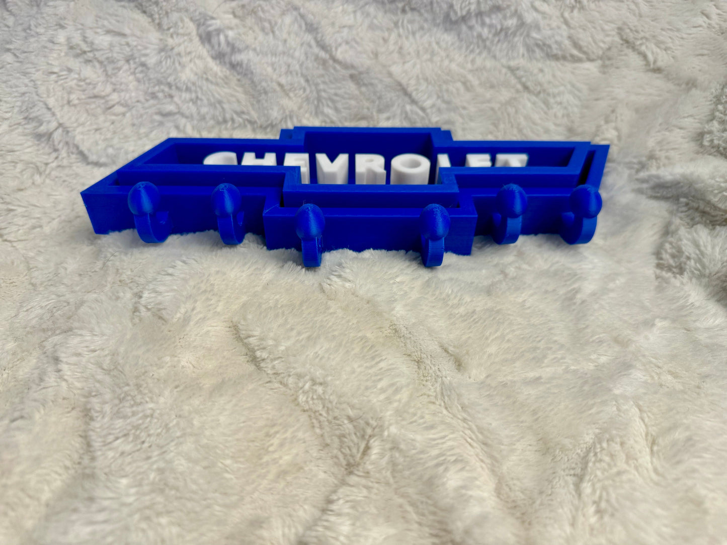 Chevrolet Bowtie Logo - Key Chain - Purse - Hat Hanger - Wall Mount Organizer - Various Colors 3D Printed 12 inches Wide