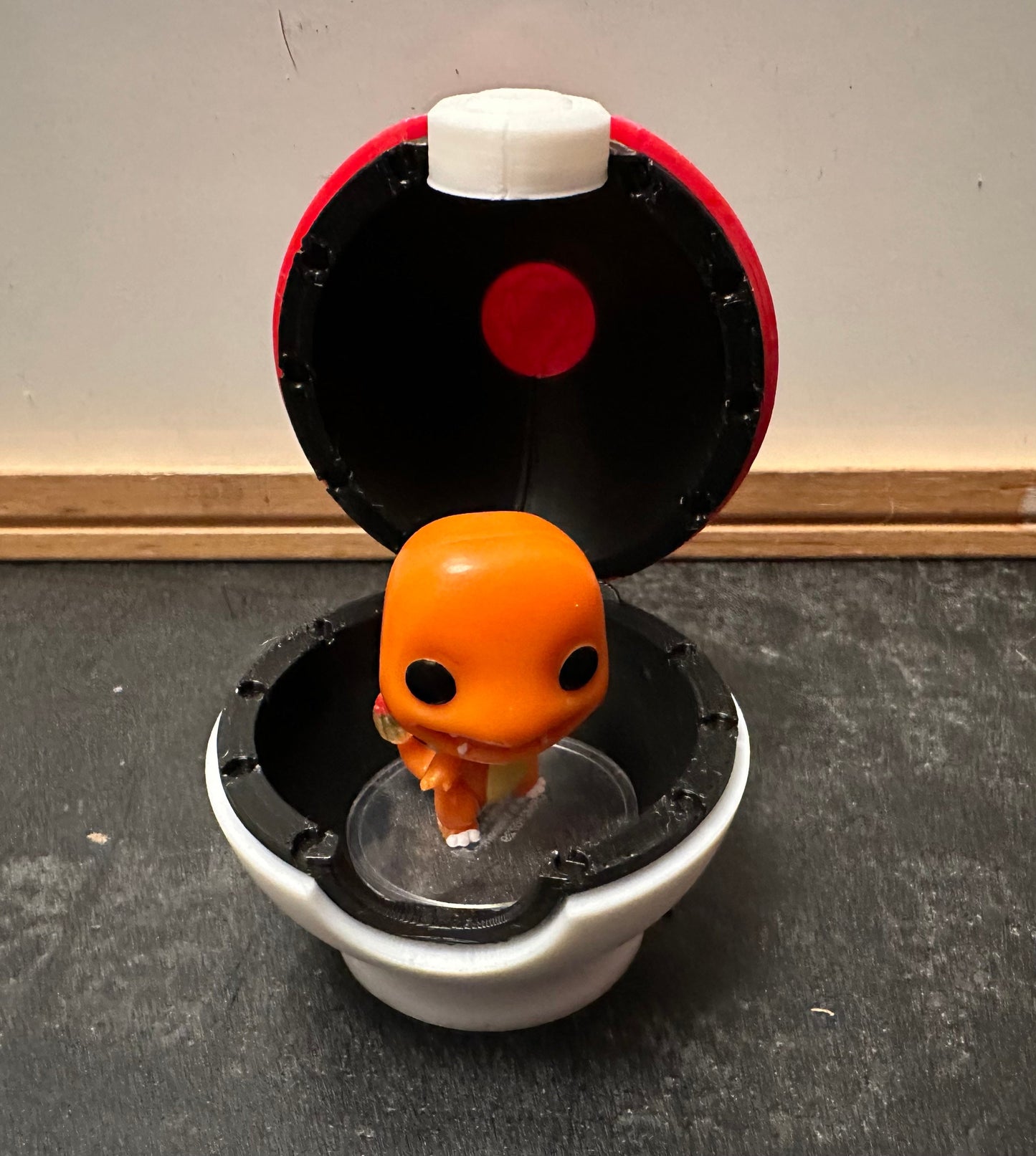 Pokeball Inspired Novelty Mini Figure Display - Amiibo, Funko Pocket Pops - Various colors, made to order.