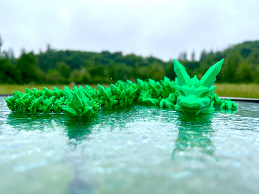 Articulated Crystal Dragon 24 inches 3D Printed, Fidget Sensory Toy, Display Item, Many Colors Available. TikTok sensation, Desktop Display