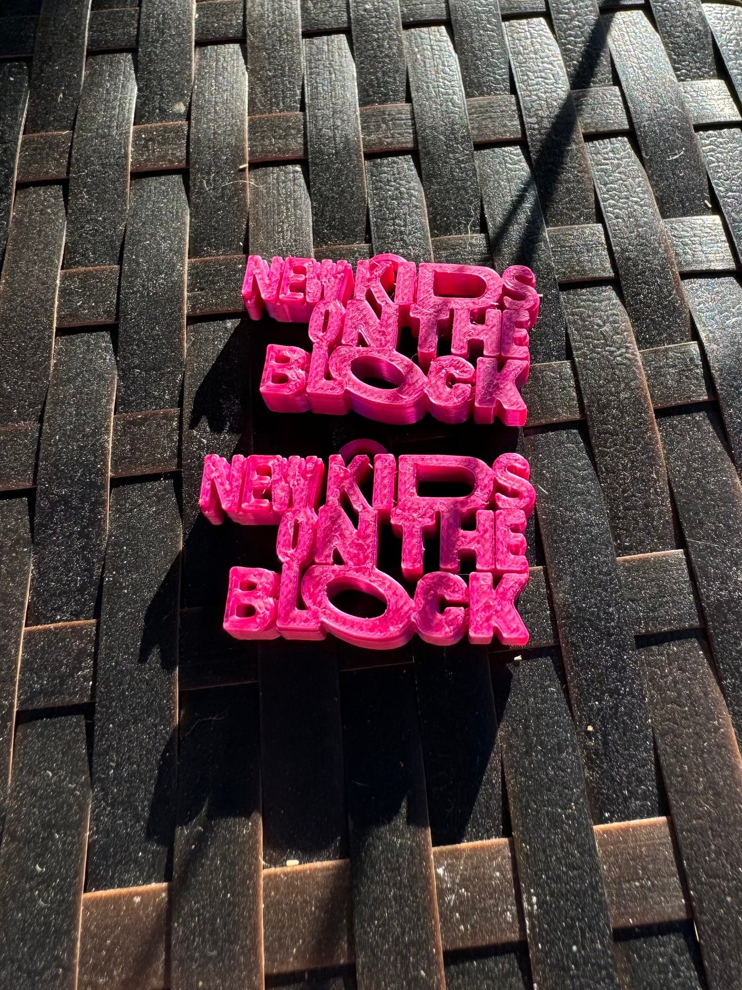 New Kids on the Block -NKOTB- Charm -Necklace, Purse, Bag- 3D Printed - Various Colors - Blockhead Gift - Cruise and Tour Idea - Vegas Baby