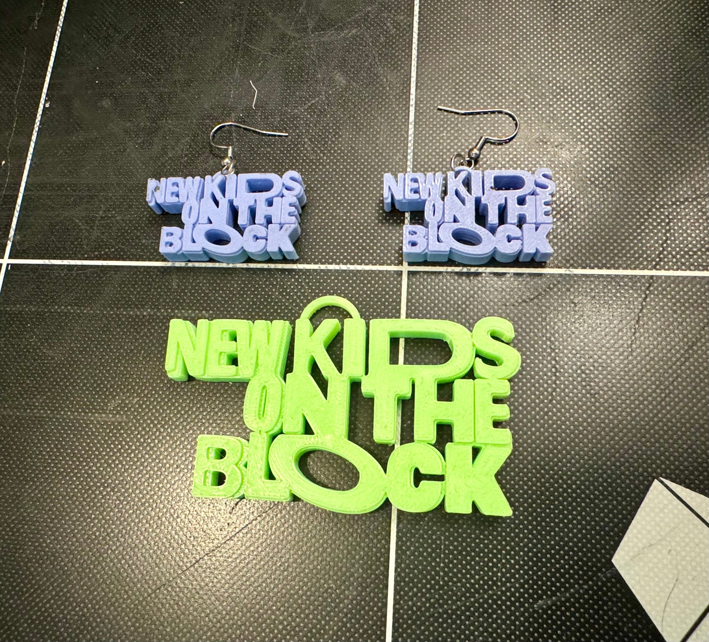 New Kids on the Block -NKOTB- Charm -Necklace, Purse, Bag- 3D Printed - Various Colors - Blockhead Gift - Cruise and Tour Idea - Vegas Baby