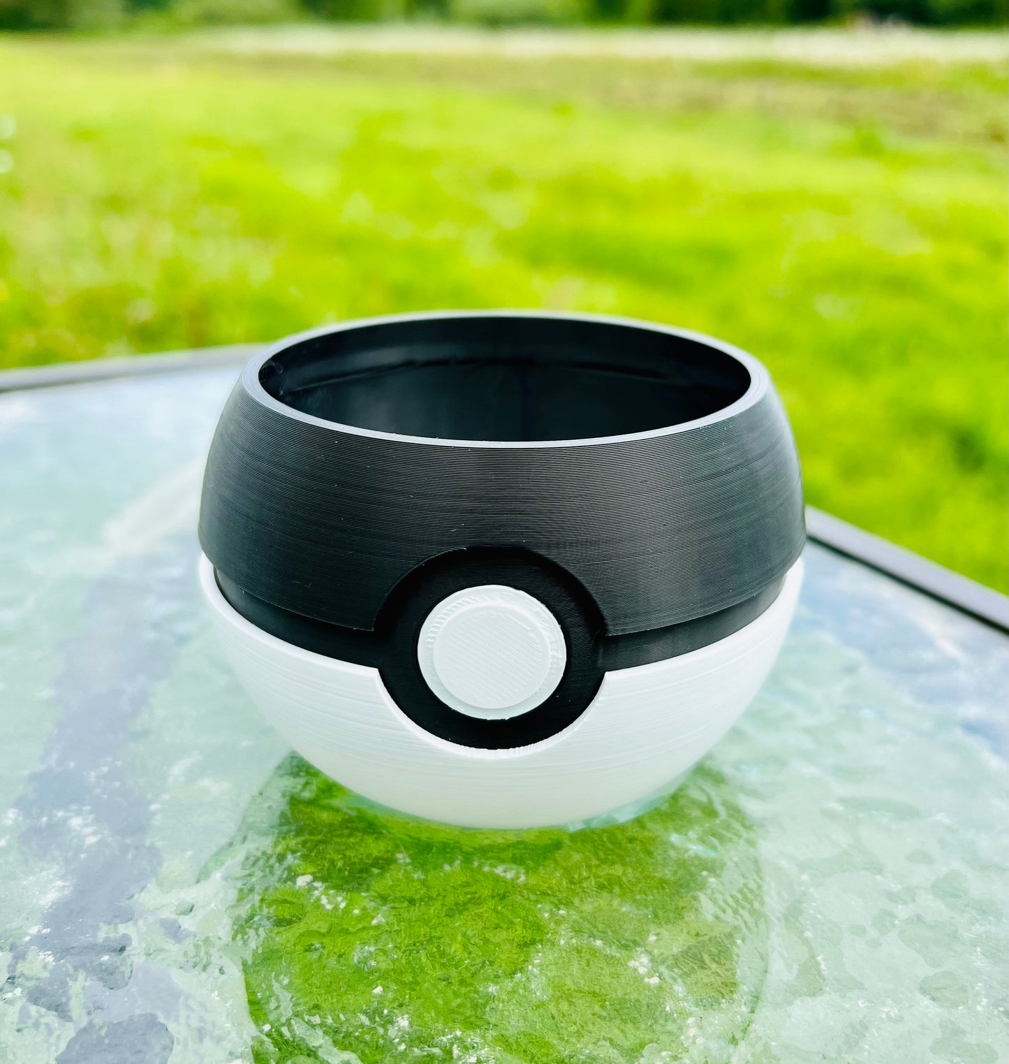 Pokeball Styled Planter  | 4 - 6 - 8 - 10  inches | Succulents Houseplants Outdoor Flowers | 3D Printed | Supports Small Farms
