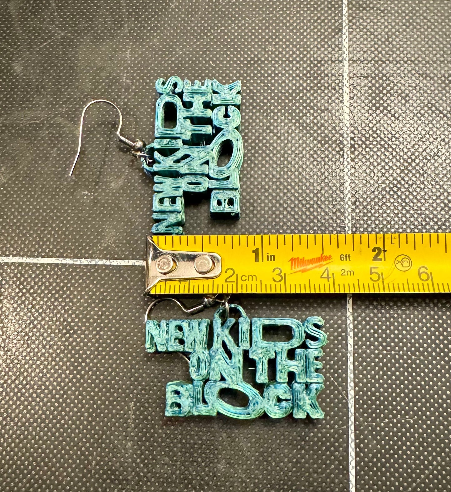 New Kids on the Block -NKOTB- Earrings - 3D Printed - Various Colors - Great Blockhead Gift - 1 Pair - Cruise and Tour Idea - Vegas Baby