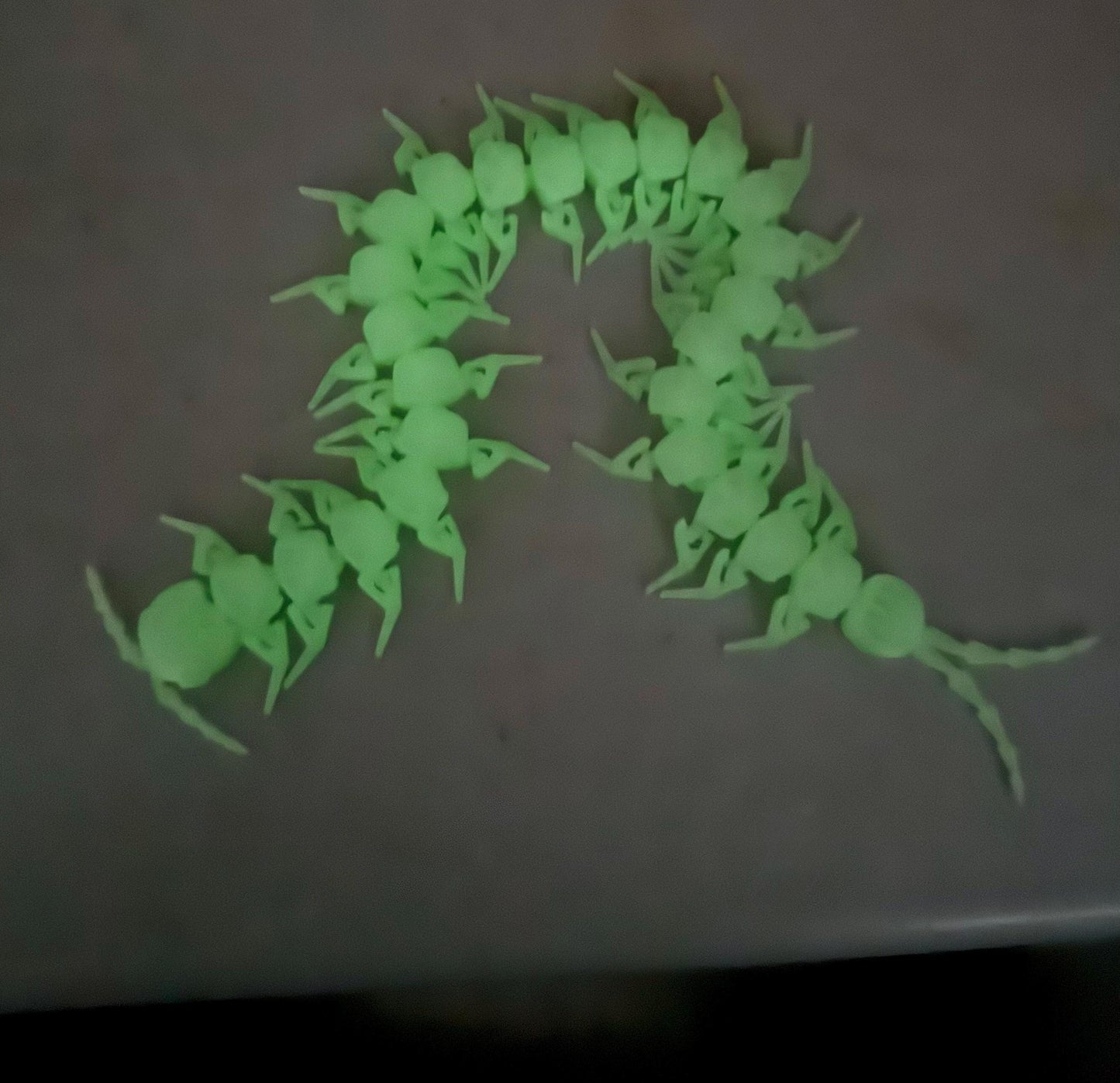 Articulated Robo Centipede Bug Toy 3D Printed Fun Fidget Toy Various Colors Made to Order Desktop Toy