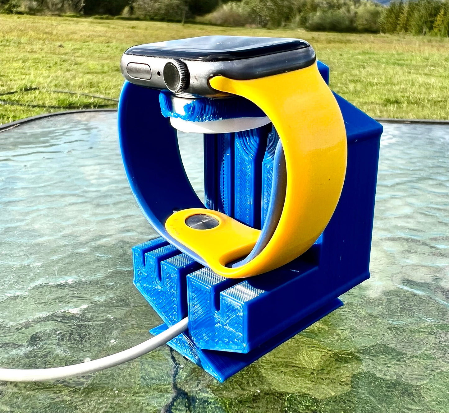 Doctor Who Logo Tardis Novelty Apple Watch Charging Stand 3D Printed