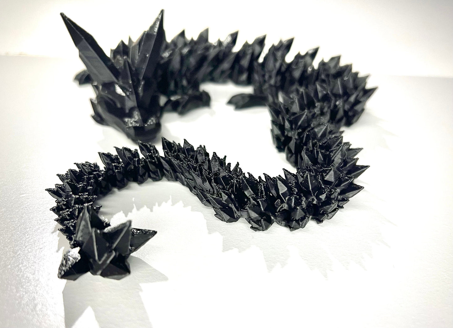 Articulated Crystal Dragon 24 inches 3D Printed, Fidget Sensory Toy, Display Item, Many Colors Available. TikTok sensation, Desktop Display