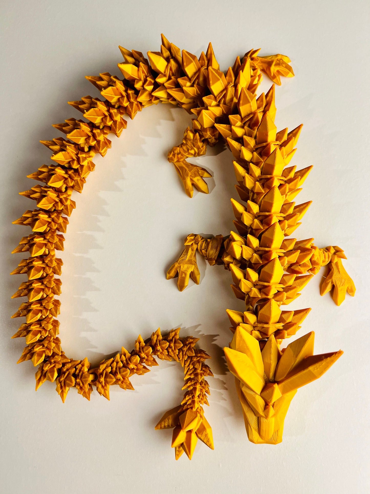 Articulated Crystal Dragon 24 inches 3D Printed, Fidget Sensory Toy, Display Item, Many Colors Available. TikTok sensation, Desktop Display