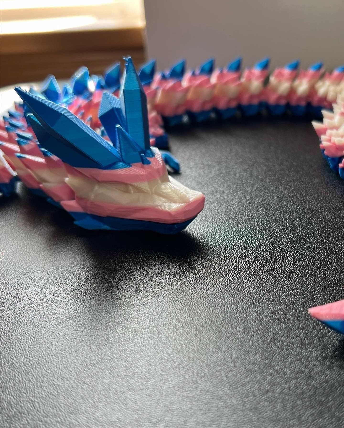Articulated Crystal Dragon 24 inches 3D Printed, Fidget Sensory Toy, Display Item, Many Colors Available. TikTok sensation, Desktop Display